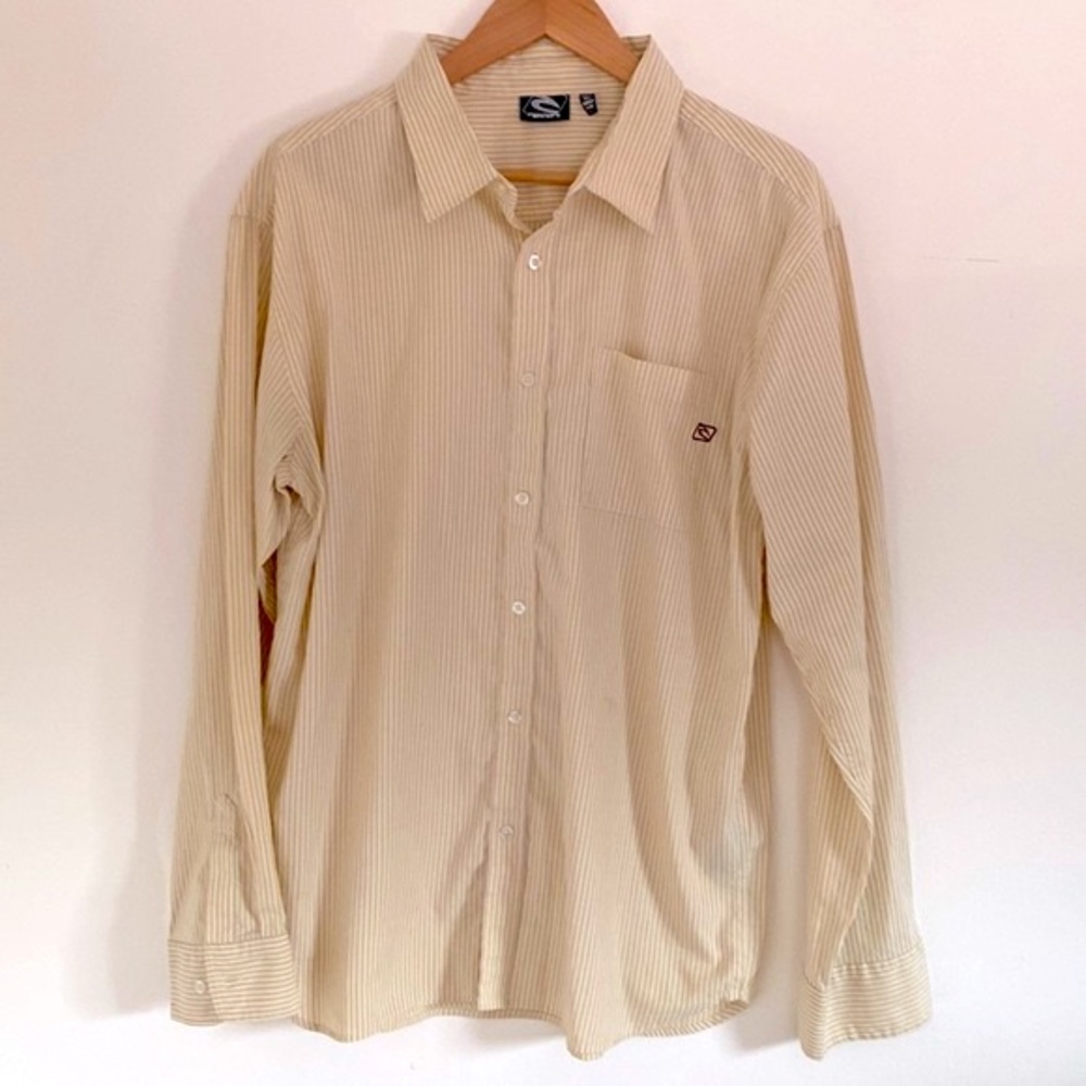 Rip Curl, Men's Striped Button-Down Shirt, Sz L